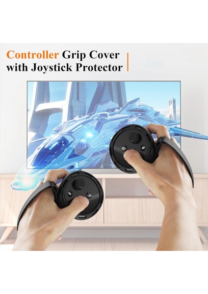 El Denetleyicisi Silikon Kabulleri Kapak Koruyucu Sleeve Kontrolör Meta Quest 3 Vr Aksesuarları Için El Kayışları (Yurt Dışından) fiyatları