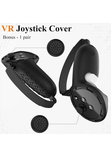 El Denetleyicisi Silikon Kabulleri Kapak Koruyucu Sleeve Kontrolör Meta Quest 3 Vr Aksesuarları Için El Kayışları (Yurt Dışından) fırsatları