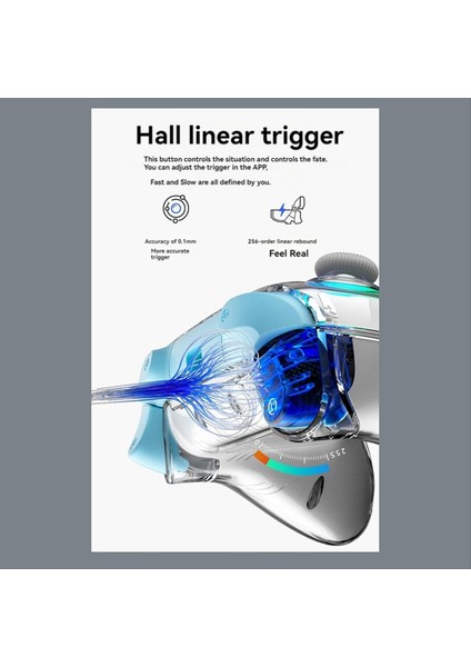 Aolion K10 Şarj Dock Rgb Kablosuz Gamepad Salonu Etkisi Switch/pc White Için Joystick Tetikleyici (Yurt Dışından) fiyatları