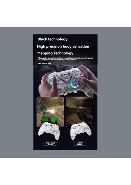 Aolion K10 Şarj Dock Rgb Kablosuz Gamepad Salonu Etkisi Switch/pc White Için Joystick Tetikleyici (Yurt Dışından) fırsatları