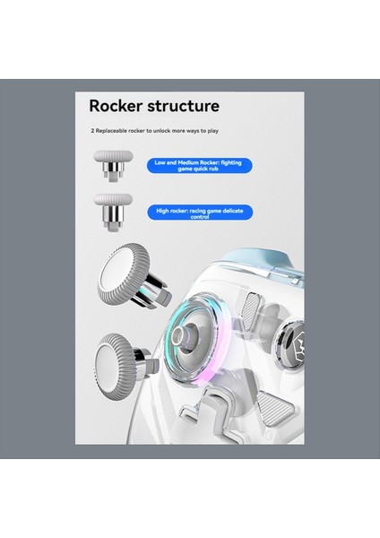 Aolion K10 Şarj Dock Rgb Kablosuz Gamepad Salonu Etkisi Switch/pc White Için Joystick Tetikleyici (Yurt Dışından) indirimleri