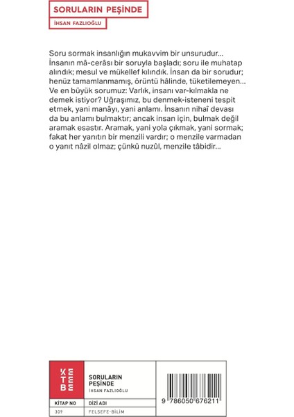 Soruların Peşinde - İhsan Fazlıoğlu fiyatları