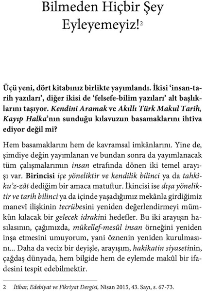 Soruların Peşinde - İhsan Fazlıoğlu