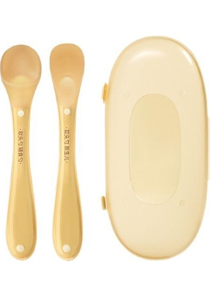 Bebekler ve Küçük Çocuklar Için Bir Çift Silikon Kaşık (Yurt Dışından)