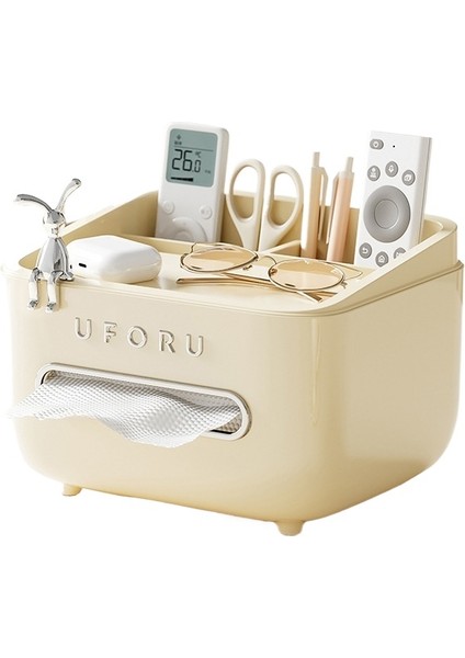 1 Adet Basit ve Büyük Kapasiteli Masaüstü Mendil Kutusu (Yurt Dışından)