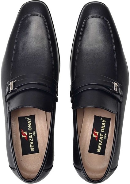 Siyah Günlük Neolit Erkek Loafer Ayakkabı