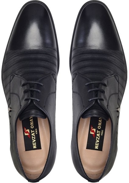 Siyah Klasik Bağcıklı Kışlık Ayakkabı -12007-