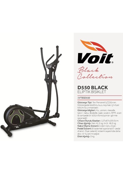 Black Collection D550 Eliptik Bisiklet fiyatları