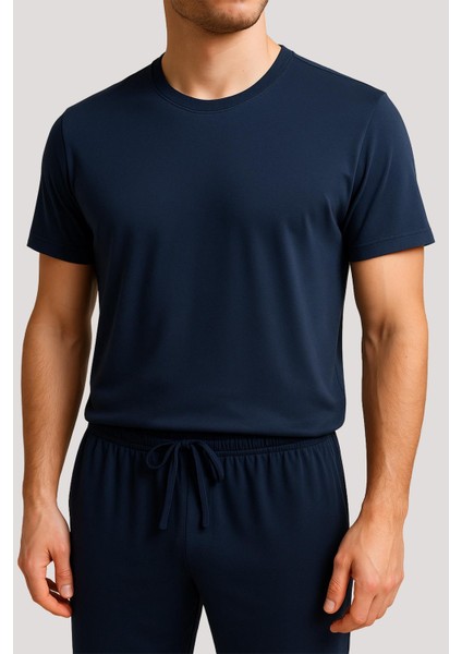 Erkek Kısa Kollu Basic Esnek Likralı Viskoz T-Shirt MAN01 modelleri