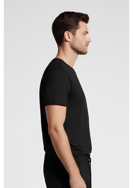 Erkek Kısa Kollu Basic Esnek Likralı Viskoz T-Shirt MAN01 modelleri