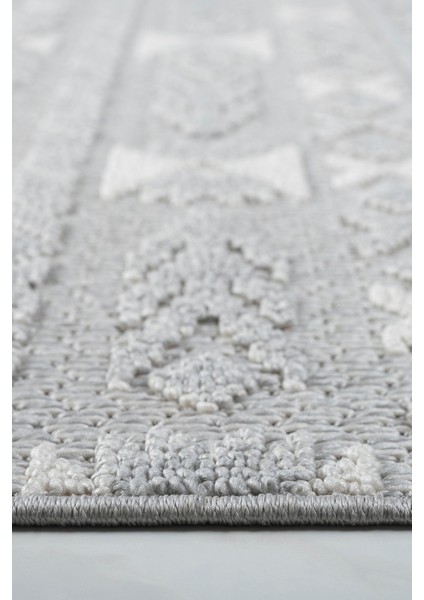 Gri Krem Bukle Dokuma Halı – Yumuşak Dokulu, Antialerjik, Kaymaz Taban – Salon, Oturma Odası ve Koridor Halısı fırsatları