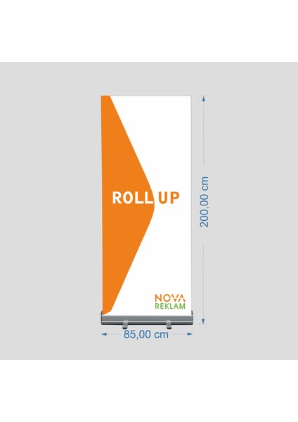 Baskılı Rollup Banner 200X85 cm fiyatları