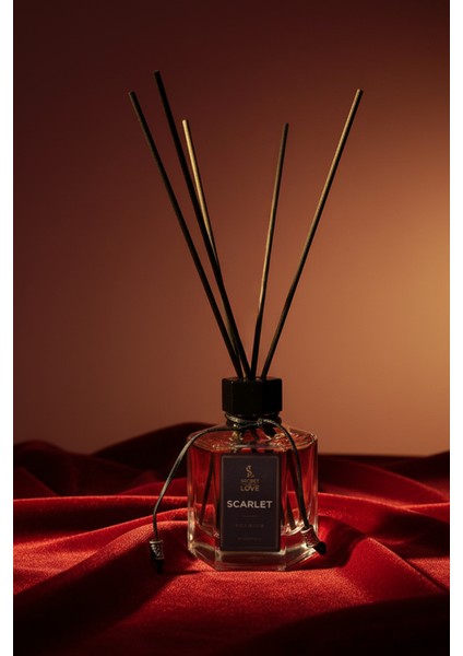 Scarlet Premium Çubuklu Oda Kokusu 120 ml – Uzun Kalıcı Vanilya & Amber & Kırmızı Meyve fiyatları
