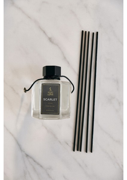 Scarlet Premium Çubuklu Oda Kokusu 120 ml – Uzun Kalıcı Vanilya & Amber & Kırmızı Meyve indirimleri