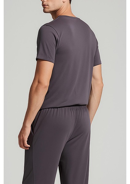 Erkek Kısa Kollu Basic Esnek Likralı Viskoz T-Shirt MAN01 fırsatları