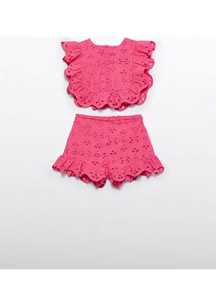 Abel&lula Kız Bebek Yazlık Bluz Şort 2 Li Set 5218 fırsatları