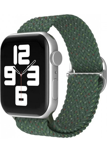 Apple Watch 42MM Star Kordon - Benekli Koyu Yeşil