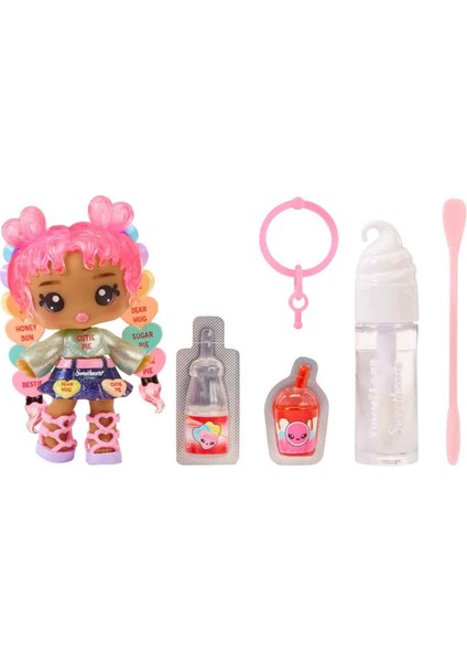 Sweethearts Sevgililer Günü Mini Bebek ve Dudak Parlatıcısı Seti - Lily Hearts