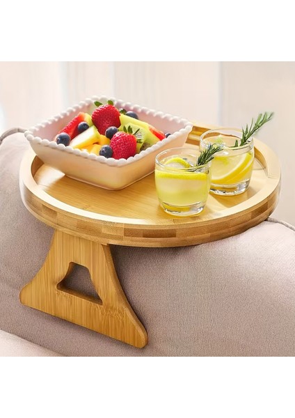 PBT-414 Bambu Koltuk Matı Ahşap Kanepe Koltuk Kenarı Sehpa Yan Sehpa Koltuk Katlanabilir Koltuk Kenarı Tepsisi fiyatları