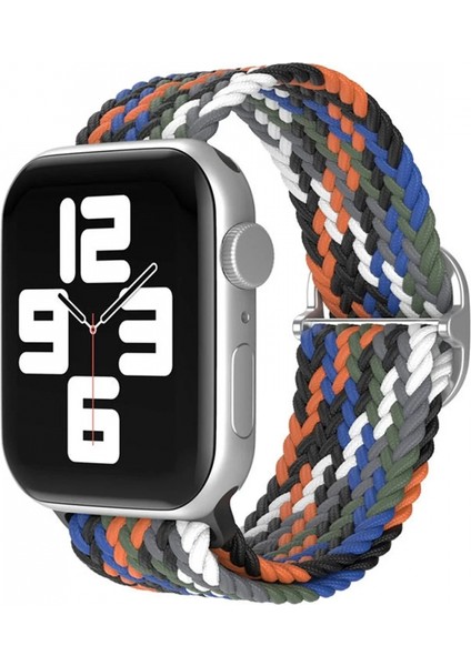 Apple Watch 42MM Star Kordon - Gri-Turuncu