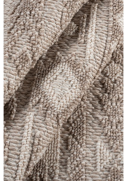 Kahve Krem Bukle Dokuma Halı – Yumuşak Dokulu, Antialerjik, Kaymaz Taban – Salon, Oturma Odası ve Koridor Halısı modelleri