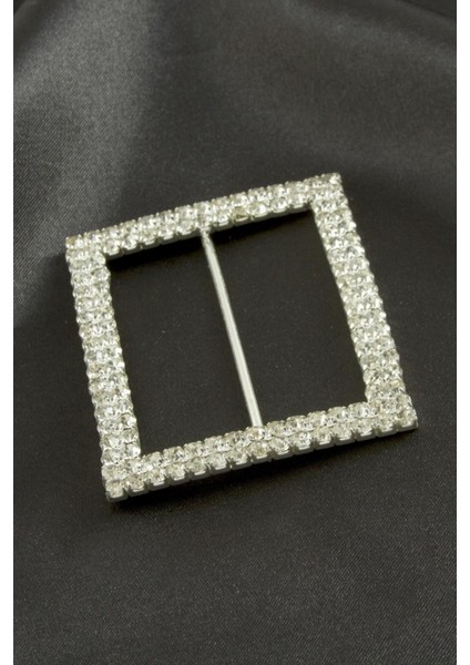 Dikdörtgen Taşlı Kemer Tokası 1 Adet