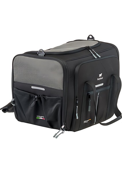 Voyager Pro 450 Kedi Köpek Kumaş Taşıma Çantası Siyah 50X39X39 cm