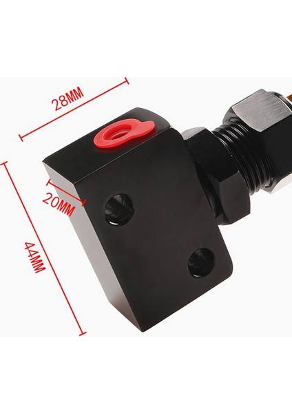 Araç Ayarlanabilir Pervane Orantılı Valf Basınç Regülatörü Siyah Fren Önyargısı Ayarlayıcı Iç Aksesuarlar ile Kırmızı (Yurt Dışından) indirimleri