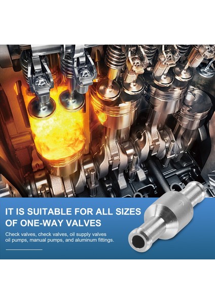 8mm Çek Valfi Freni Servo Booster Geri Dönüş Yok Tek Yol Valfı Dönüş Valf Vakum Hortumu Alüminyum Valf (Yurt Dışından) indirimleri
