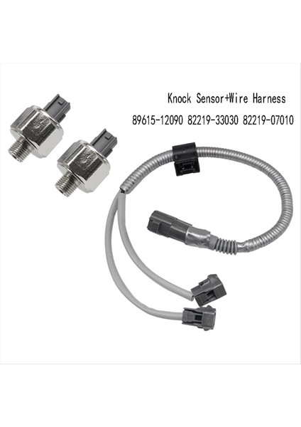 Toyota Avalon-Camry Için 1set Vuruş Sensörü+Tel Kablo Demeti Highland Sienna-Solara 89615-12090 82219-33030 82219-07010 (Yurt Dışından) modelleri