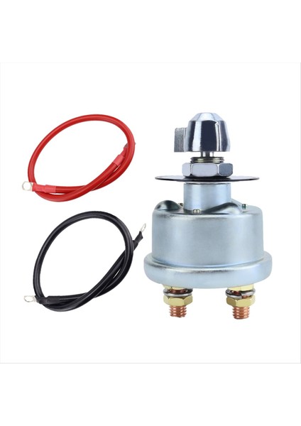 12-48V 200A Ana Pil Bağlantı Kesme Anahtarı ve 4 Awg Pil Kabloları Seti Akım Pil Güç Kesim Anahtarı (Yurt Dışından)