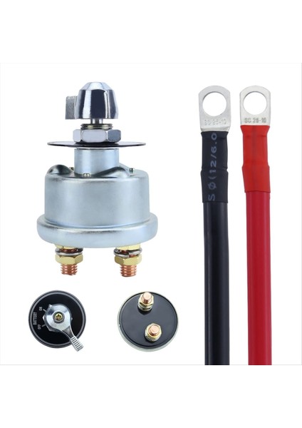 12-48V 200A Ana Pil Bağlantı Kesme Anahtarı ve 4 Awg Pil Kabloları Seti Akım Pil Güç Kesim Anahtarı (Yurt Dışından) modelleri