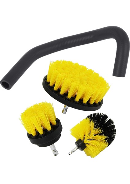 2 Set Araç Aksesuarları 1 Pc Emme Hortum Tüpü ve 1 Set Temizleyici Ovma Fırçaları (Yurt Dışından)