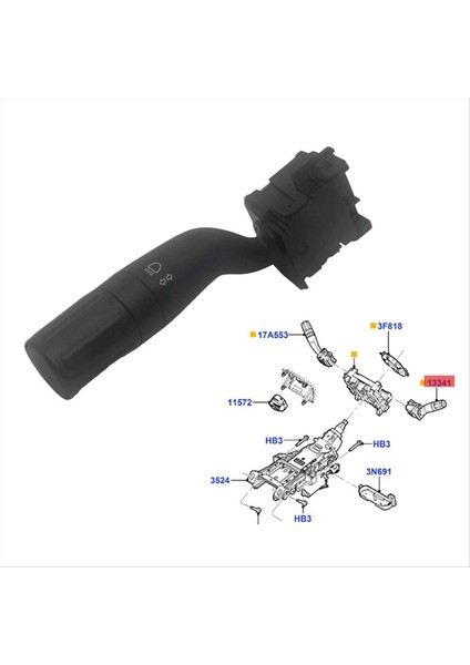 Direksiyon Sütunu Turn Sinyal Anahtarı Tutucu Kol BT4Z-13341-BA Ford Explorer Edge Lincoln Mkx 2011-2012 BT4Z13341AA (Yurt Dışından) fiyatları