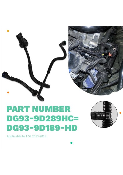 Araç Yakıt Buharı Ayırıcı Boru Monzamı DG93-9D289-HC DG939D289HD Ford Mondeo 1 5l 13-18 Karbon Kale Valf Hortumu (Yurt Dışından) indirimleri