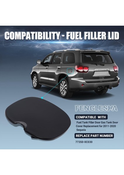Toyota Sequoia Için Yakıt Deposu Dolgu Kapısı Gaz Deposu Kapı Kapağı 77350-0C030 2011-2020 Aksesuarlar (Yurt Dışından) fırsatları