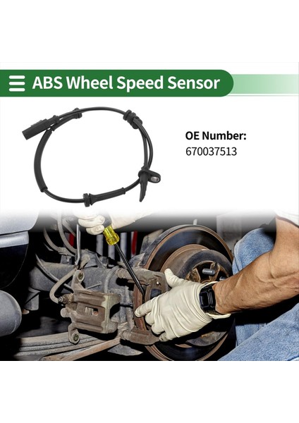 Abs Sensörü Tekerlek Hız Sensörü Kilitleme Önleme Sistemi Sensörü 670037513 Maserati Levante Ghibli Başkanı (Yurt Dışından) fiyatları