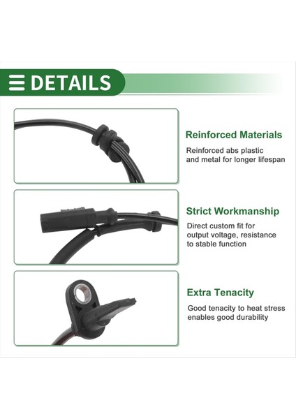 Abs Sensörü Tekerlek Hız Sensörü Kilitleme Önleme Sistemi Sensörü 670037513 Maserati Levante Ghibli Başkanı (Yurt Dışından) modelleri