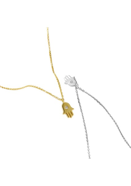 Avuç Içi Kolye S925 Saf Kadın Kolye Ucu Köprücük Zinciri (Yurt Dışından) modelleri