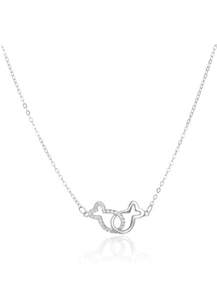 Kadınlar Için S999 Balık Burcu Kolye - Basit ve Çok Yönlü Köprücük Kemiği Zinciri (Yurt Dışından)