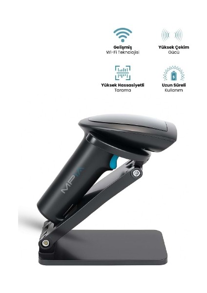 Kablosuz Standlı 1d/2d Barkod &amp; Karekod Okuyucu