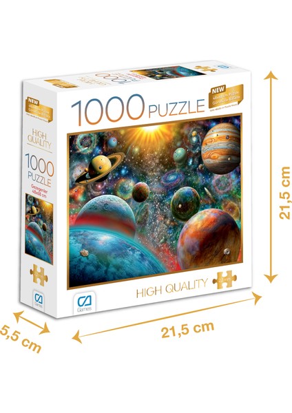 Gezegenler - 1000 Parçalı Puzzle - 48 x 68 cm
