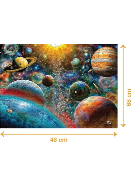 Gezegenler - 1000 Parçalı Puzzle - 48 x 68 cm fiyatları