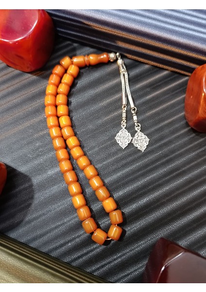 Çubuk Kehribar Tesbih – Sarı Renk fiyatları