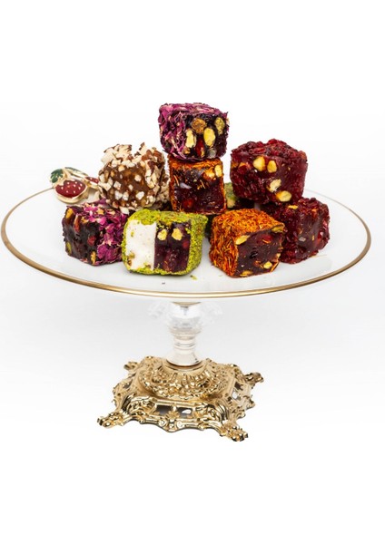 Spesiyal Lokum Çeşitleri, Antep Fıstıklı, Safran Kaplı, Güllü, Zereşki Üzümlü ve Fındıklı Lokum 350 gr fırsatları