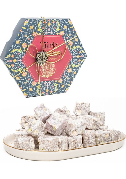 Çifte Kavrulmuş Antep Fıstıklı Lokum Hediyelik Kutulu 300 gr