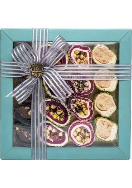 Fıstık Kaplı Narlı, Oreo Kaplı Brownili, Fıstık Kaplı Güllü, Antep Fıstıklı Sarma Lokum Seti