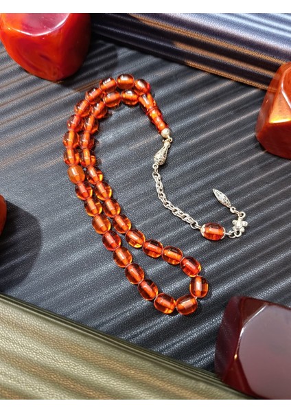 Çubuk Kehribar Tesbih – Bal Rengi Kapsül Kesim fiyatları