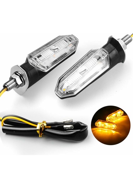 2 Adet Evrensel LED Dönüş Sinyal Lambası Arka Lambalar Lambası 12V IP67 Su Geçirmez Amber Flaşör Gösterge Sinyal Lambası (Yurt Dışından) fiyatları