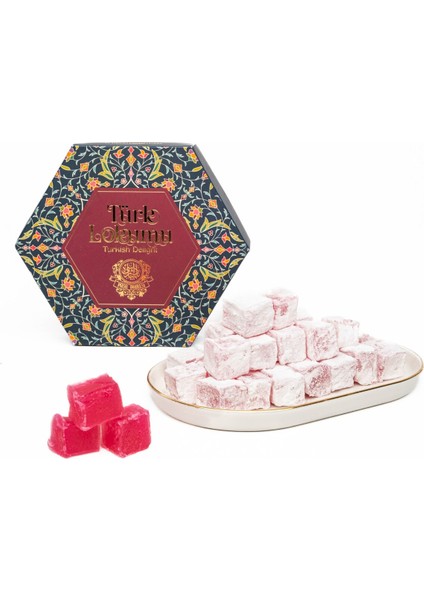 Güllü Lokum Hediyelik Kutulu 300 gr
